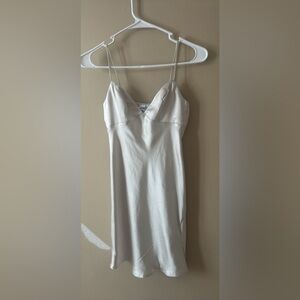 Princess Polly Silver Satin Slip Dress